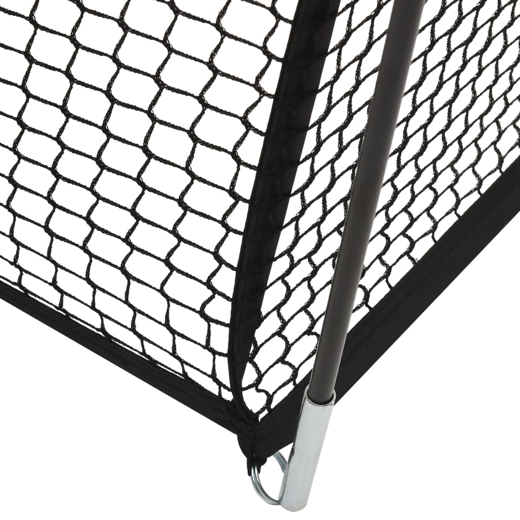 Fekete poliészter baseball labdafogó háló 600 x 400 x 250 cm 
