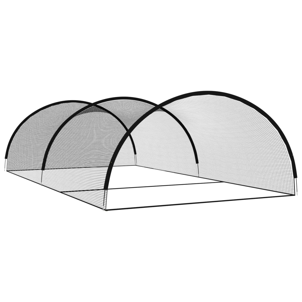 vidaXL Baseballová odpalování síť černá 900 x 400 x 250 cm polyester