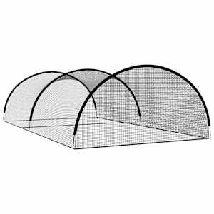 Baseballová odpalování síť černá 900 x 400 x 250 cm polyester - obrázek 5