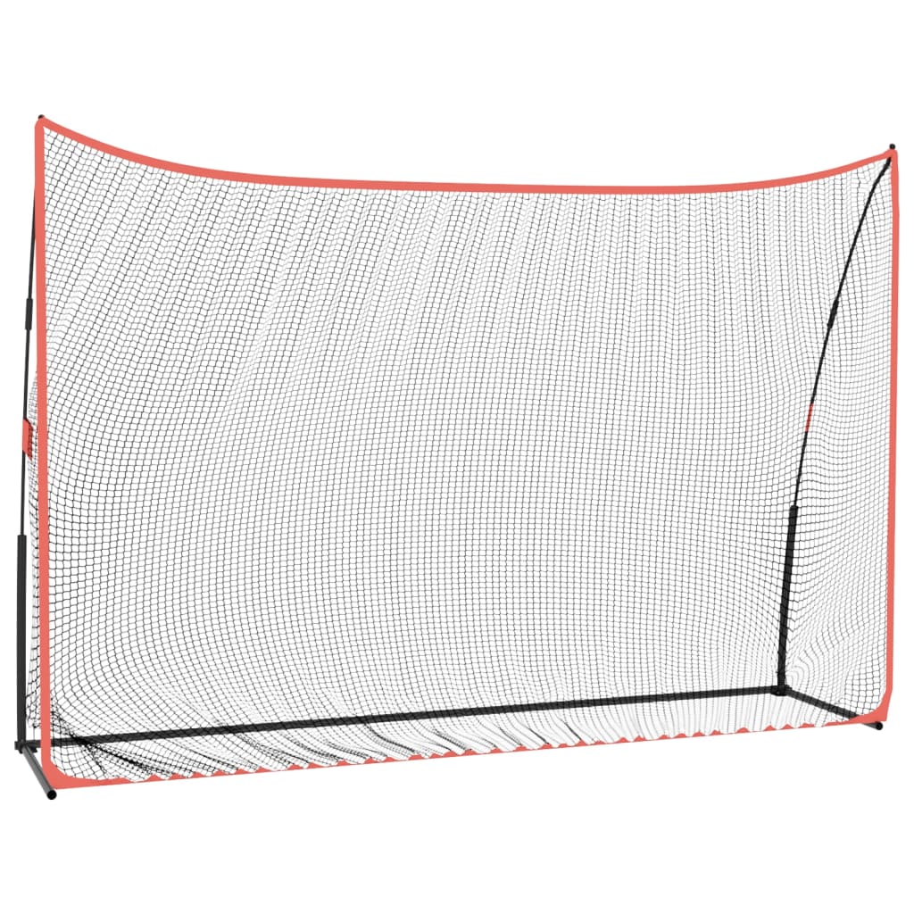 Image of vidaXL Golf Practice Net Black and Red 305x91x213 cm Polyester