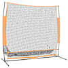 vidaXL golfi harjutusv&otilde;rk, must ja oranž, 215x107x216 cm, pol&uuml;ester