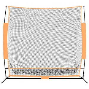 Golfová tréninková síť černá a červená 215x107x216 cm polyester - obrázek 3