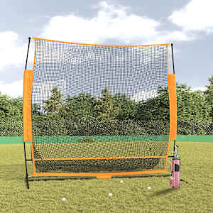 Golfová tréninková síť černá a červená 215x107x216 cm polyester - obrázek 1