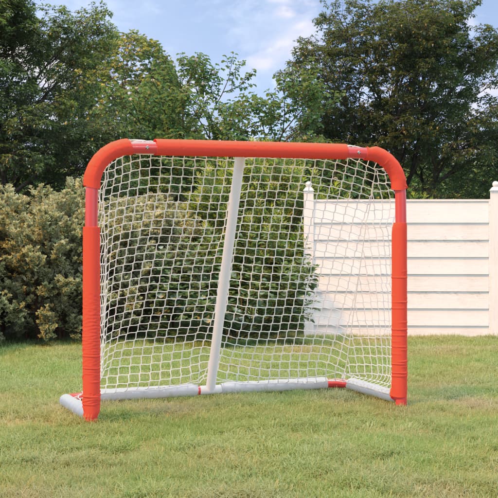 Porta da Hockey Rossa e Bianca 137x66x112 cm in Poliestere