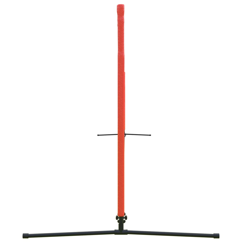 Fekete és piros poliészter teniszháló 600x100x87 cm 