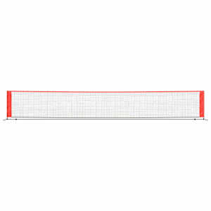 vidaXL Tennisnet 600x100x87 cm polyester zwart en rood