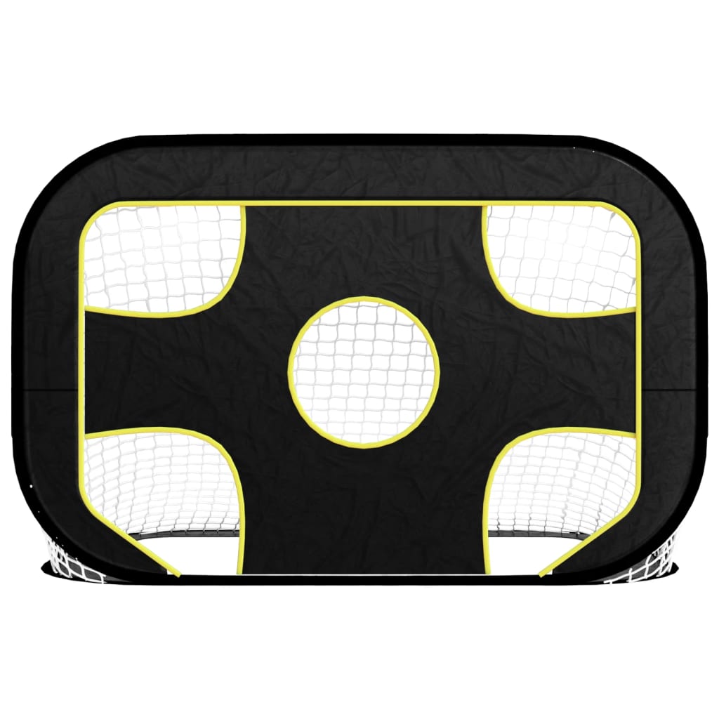 vidaXL poliészter hálós futballkapu céltáblával 120 x 80 x 80 cm