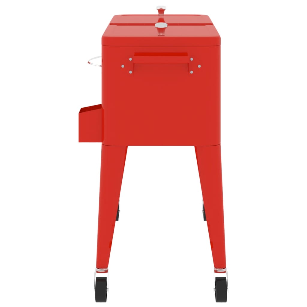  Chladiaci vozík červený 92x43x89 cm
