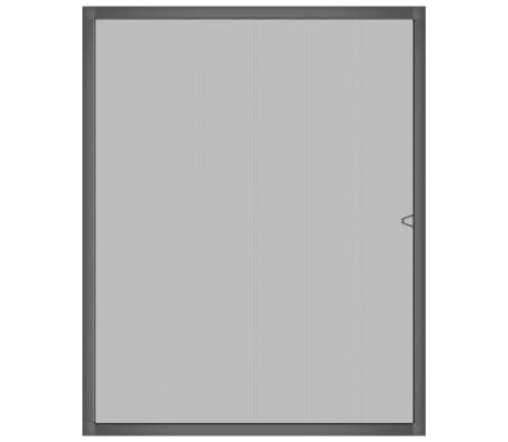 vidaXL Insektenschutz f&uuml;r Fenster Anthrazit 100x120 cm