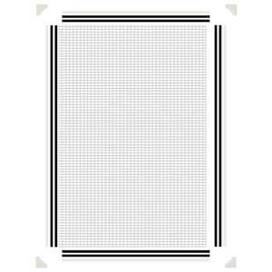Magnetická okenní síť proti hmyzu bílá 80 x 120 cm - obrázek 6