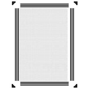 Magnetická okenní síť proti hmyzu antracitová 80 x 120 cm - obrázek 6
