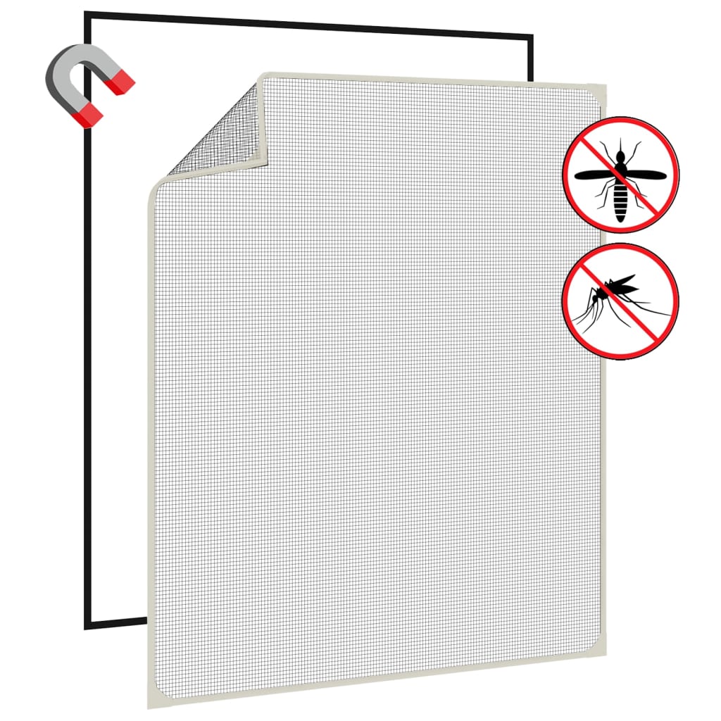 Magnet-Insektenschutz für Fenster Weiß 100×120 cm – Urban Lifestyle