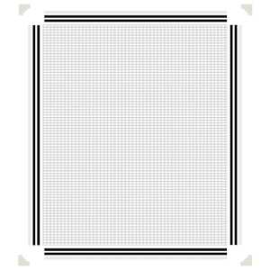Magnetická okenní síť proti hmyzu bílá 100 x 120 cm - obrázek 6