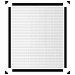 Magnetická okenní síť proti hmyzu antracitová 100 x 120 cm - obrázek 6
