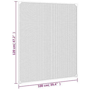 Magnetická okenní síť proti hmyzu antracitová 100 x 120 cm - obrázek 8