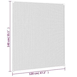Magnetická okenní síť proti hmyzu bílá 120 x 140 cm - obrázek 8