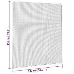 Magnetická okenní síť proti hmyzu antracitová 130 x 150 cm - obrázek 8