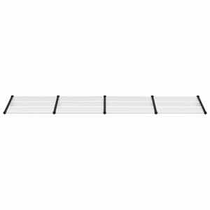 Vchodová stříška černá a průhledná 396 x 90 cm polykarbonát - obrázek 3