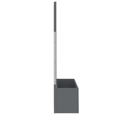 vidaXL Jardinera con enrejado gris WPC 65x33x135 cm | vidaXL.es