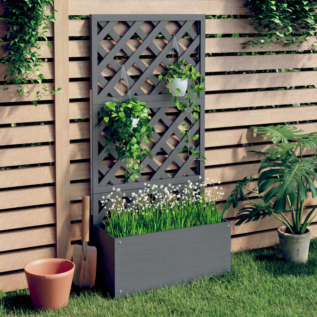 Spalier Blumenkasten Rankkasten Rankgitter Blumenstnder Garten WPC vidaXL  | eBay.de