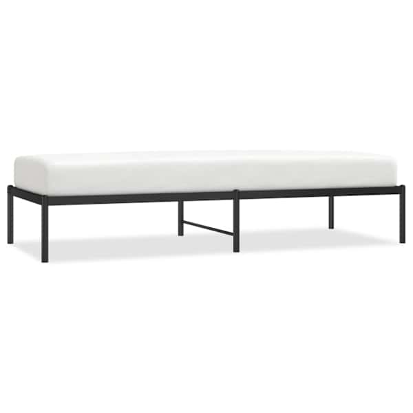 vidaXL metallist voodiraam, must, 75 x 190 cm
