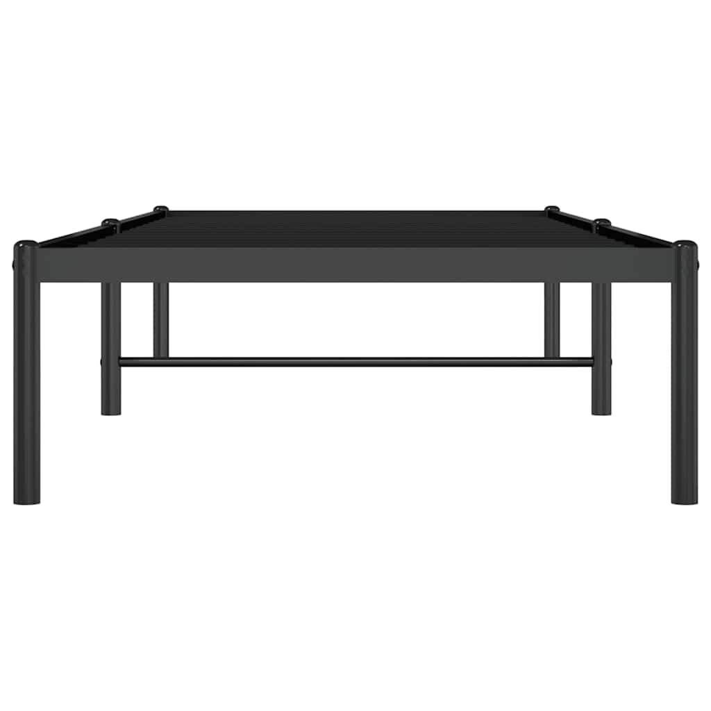 vidaXL Bedframe metaal zwart 75 x 190 cm, foto 4