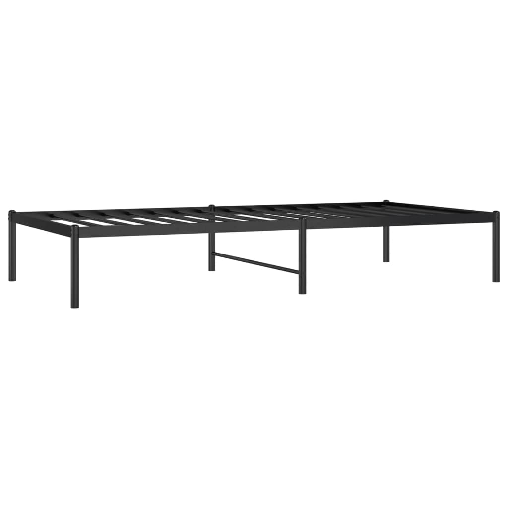 vidaXL Bedframe metaal zwart 90x190 cm afbeelding