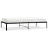 vidaXL metallist voodiraam, must, 100x190 cm