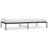 vidaXL metallist voodiraam, must, 100x200 cm