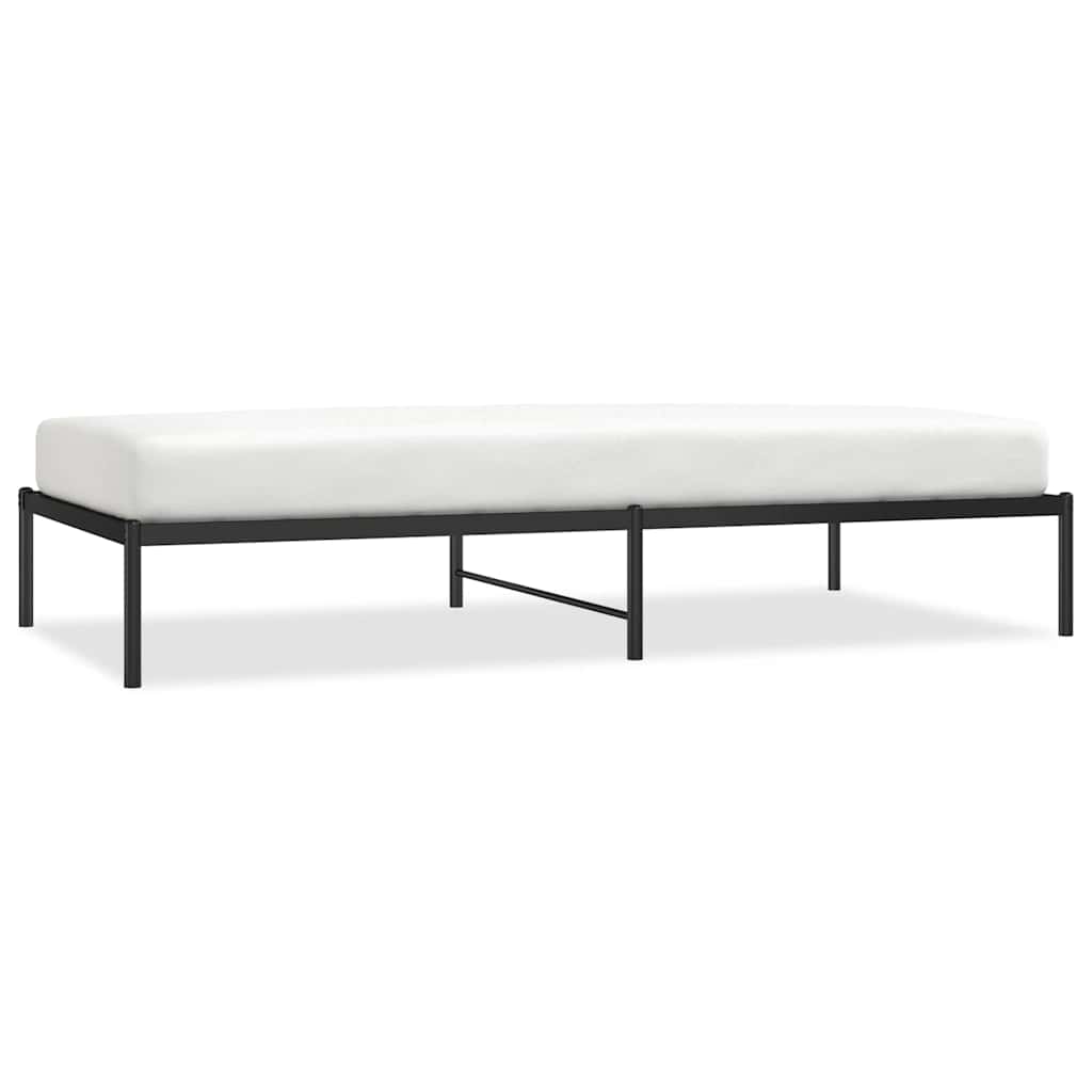 vidaXL Bedframe metaal zwart 100x200 cm, foto 3