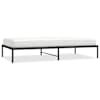 vidaXL metallist voodiraam, must, 107x203 cm