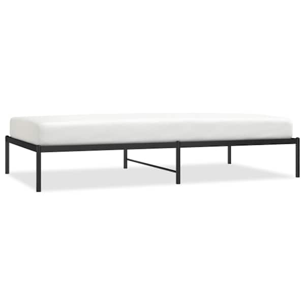 vidaXL metallist voodiraam, must, 107x203 cm