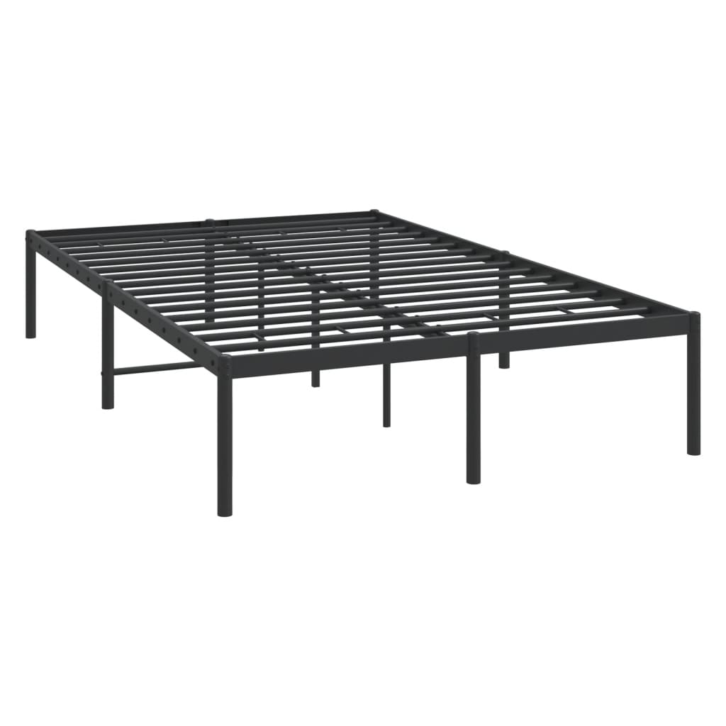vidaXL Metallinen sängynrunko musta 120x200 cm