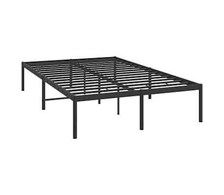vidaXL Bedframe metaal zwart 120x200 cm