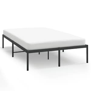 Kovový rám postele černý 135 x 190 cm - obrázek 2