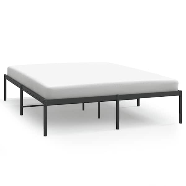 vidaXL metallist voodiraam, must, 160x200 cm