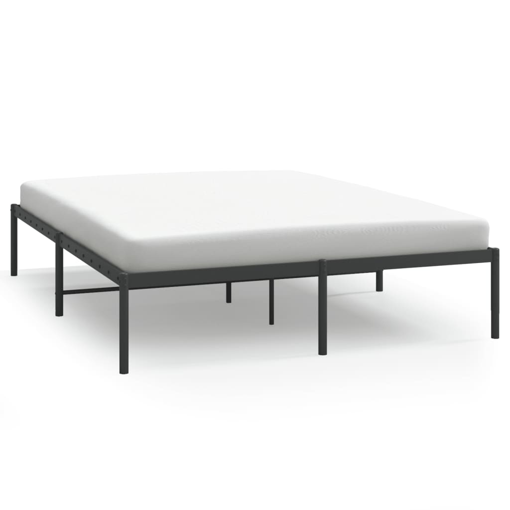 vidaXL Bedframe metaal zwart 160x200 cm, foto 3