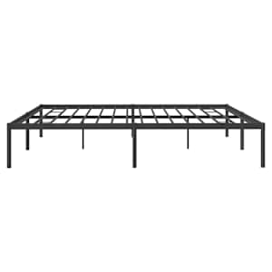 Kovový rám postele černý 200 x 200 cm - obrázek 6