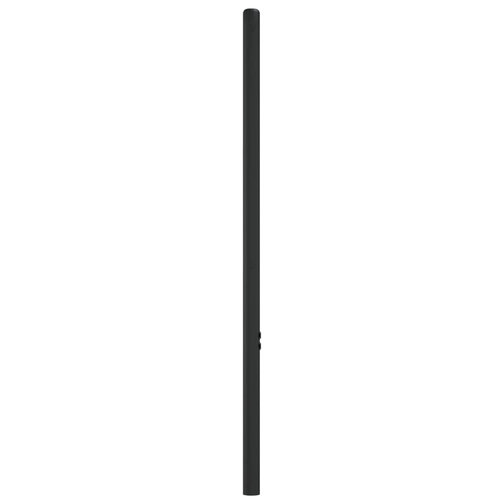 vidaXL Hoofdbord metaal zwart 75 cm afbeelding