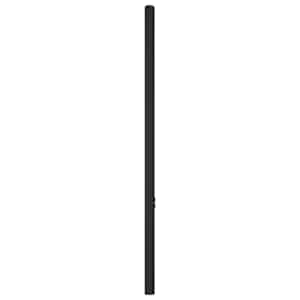 Kovové náhradní čelo postele černé 75 cm - obrázek 3