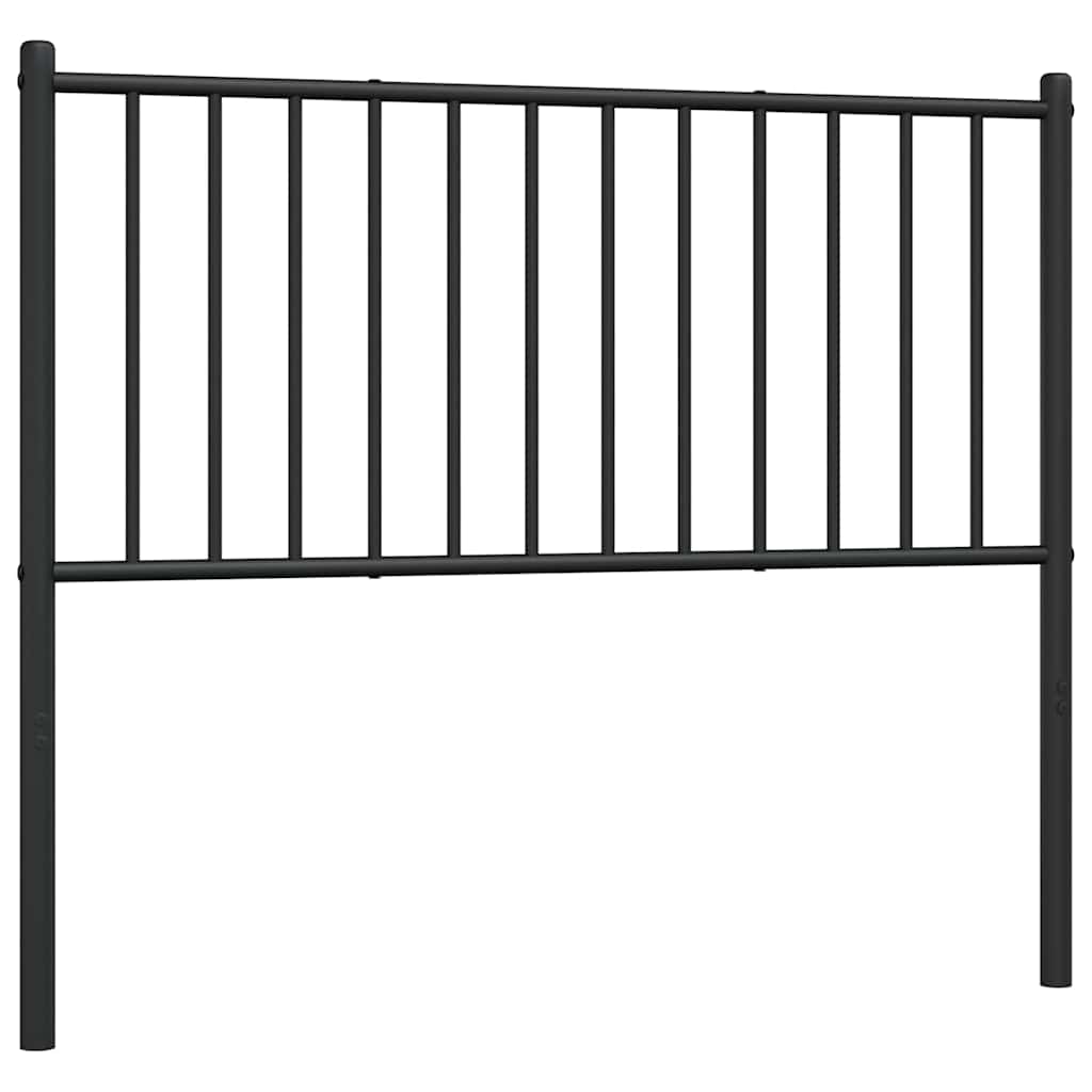vidaXL Kovové čelo postele černé 100 cm