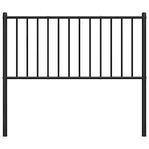 Kovové náhradní čelo postele černé 100 cm - obrázek 6