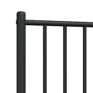 Kovové náhradní čelo postele černé 100 cm - obrázek 7