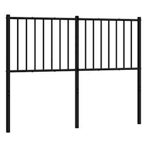 Kovové náhradní čelo postele černé 120 cm - obrázek 2