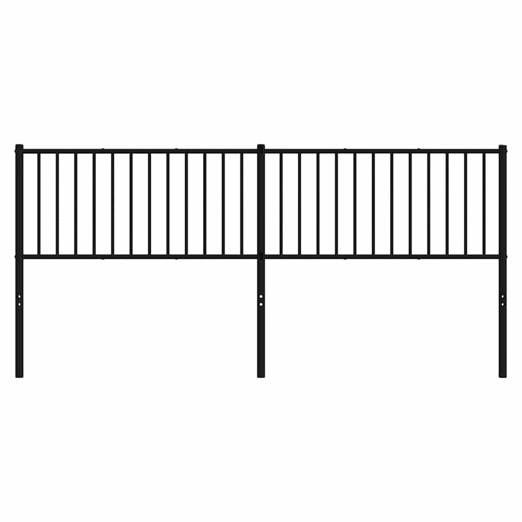 Thumbnail - vidaXL Ersatz-Kopfteil Metall Schwarz 200 cm