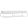vidaXL metallist voodiraam, valge, 75x190 cm