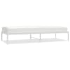 vidaXL metallist voodiraam, valge, 80x200 cm