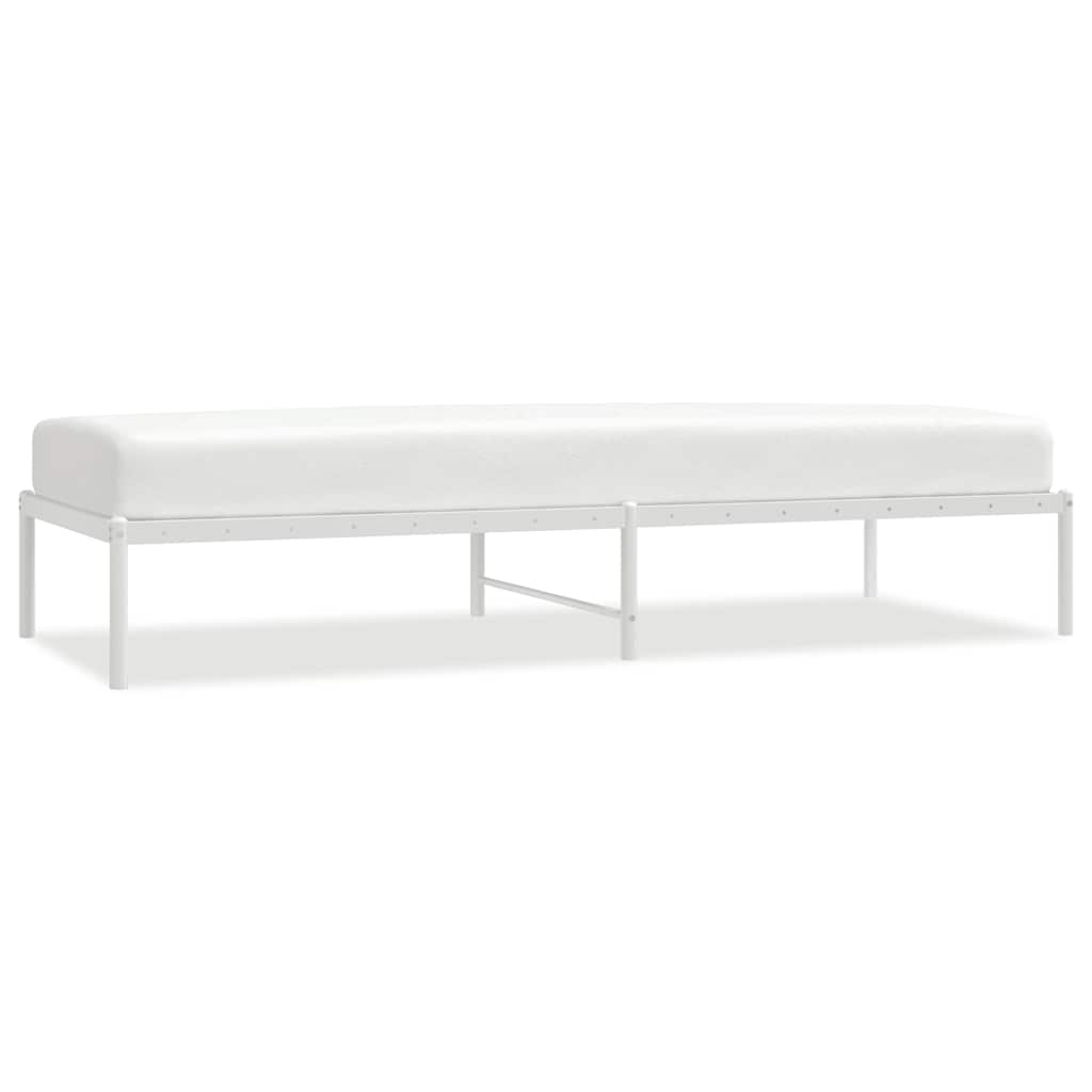 vidaXL Bedframe metaal wit 80x200 cm, foto 3