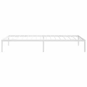 Kovový rám postele bílý 90 x 200 cm - obrázek 6