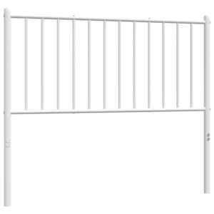Kovové náhradní čelo postele bílé 100 cm - obrázek 5